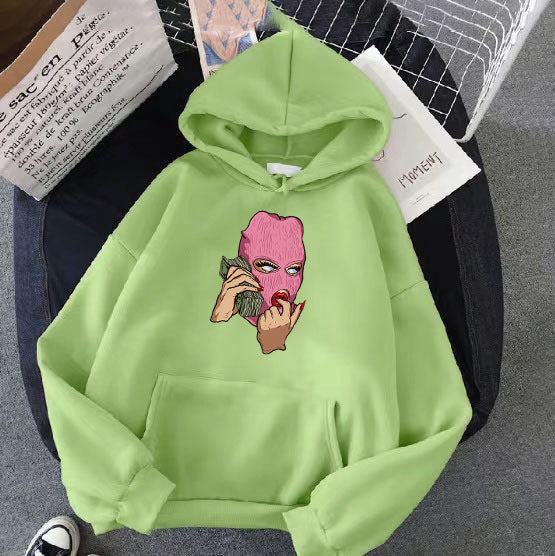 Ladies hoodie with artistic graphic design Chic & Stil
