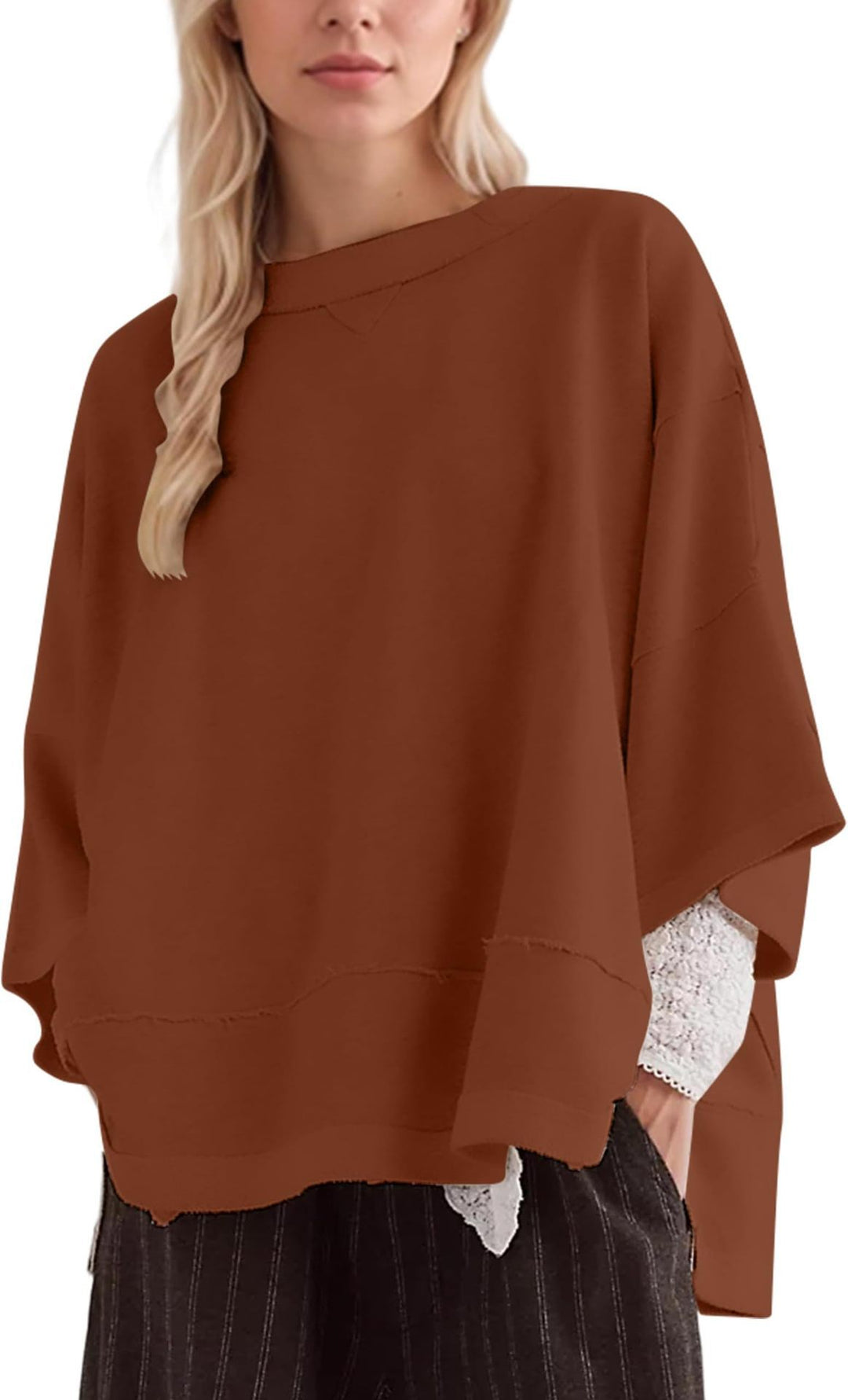 Women Oversized Sweatshirt with Open Sides Amarae
