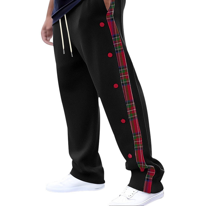 Casual cargo pants for men with snap buttons and trendy pattern Lune London