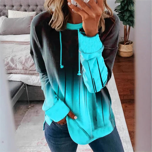 Haut à capuche pour femmes avec dégradé élégant et design unique Chic & Stil