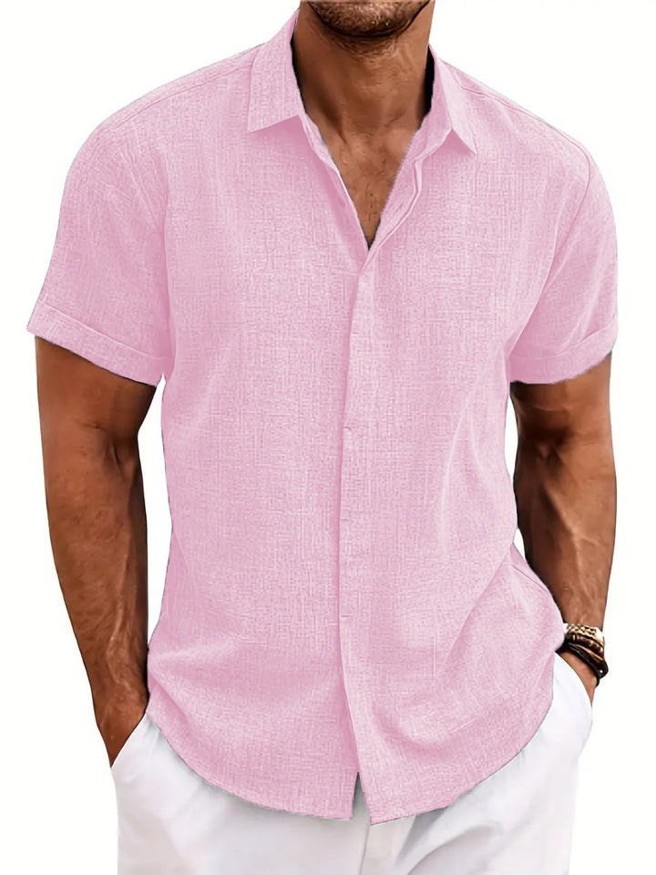 Structured short sleeve shirt for men with buttons Amarae