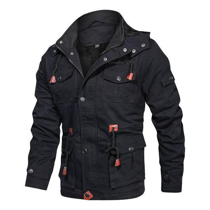 Robust utility jacket for men with warm fleece lining Lune London
