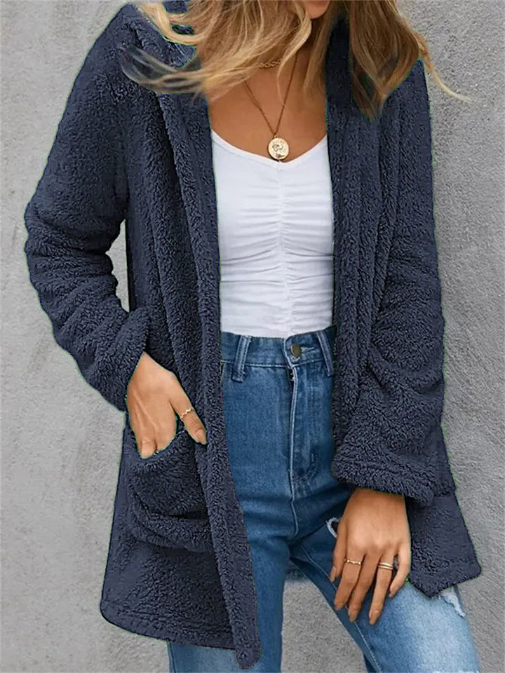 Lune London women's open fleece coat