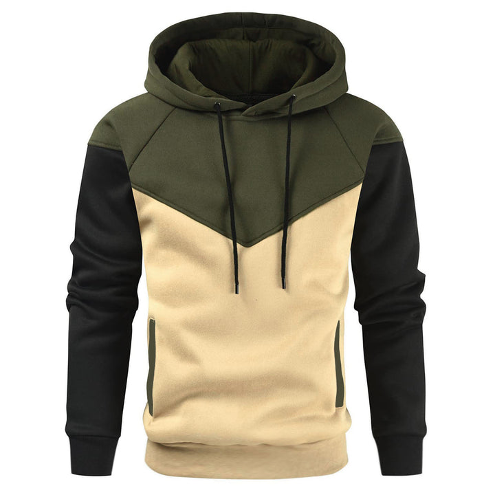 Men's trendy hoodie with geometric color play Lune London