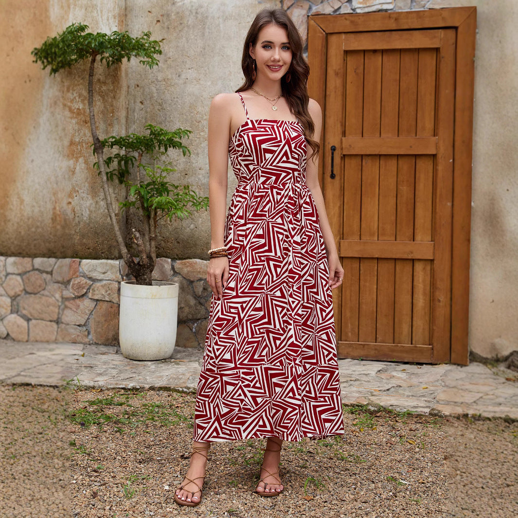 Lune London bohemian high slit maxi dress for women