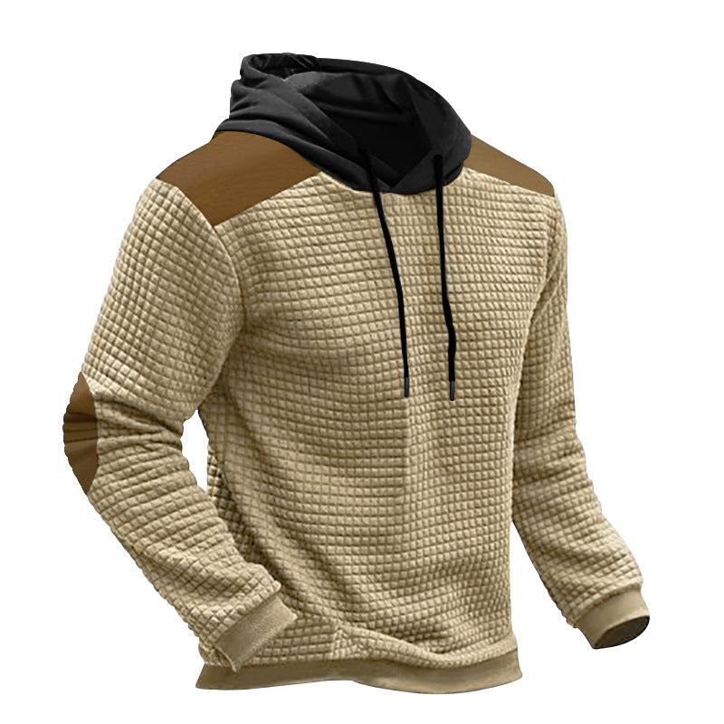 Men's comfortable hoodie with wavy design and contrasting sleeves Lune London