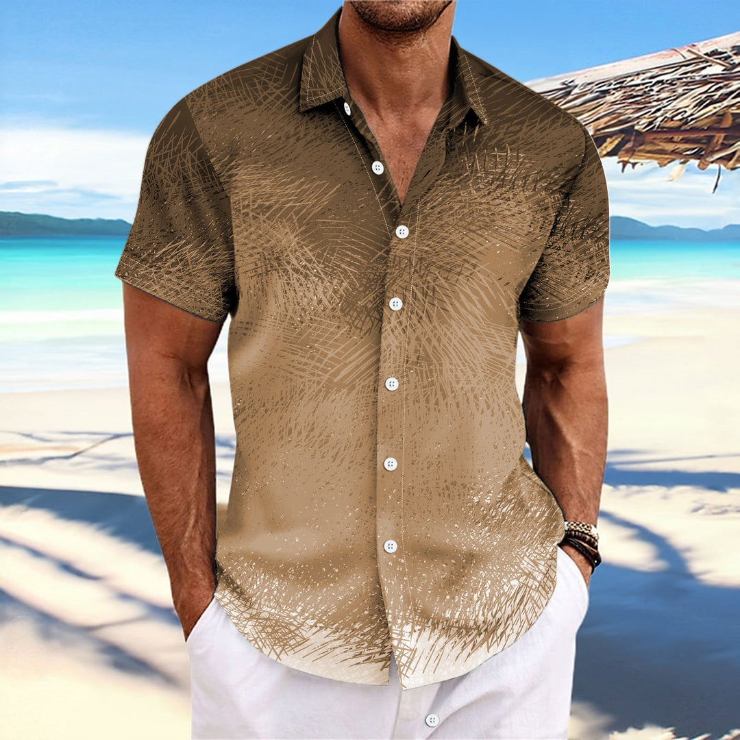 Men's Short Sleeve Shirt with Stylish Graphic Pattern Lune London