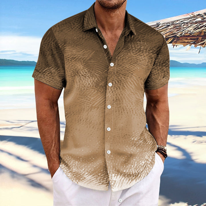 Men's Short Sleeve Shirt with Stylish Graphic Pattern Lune London