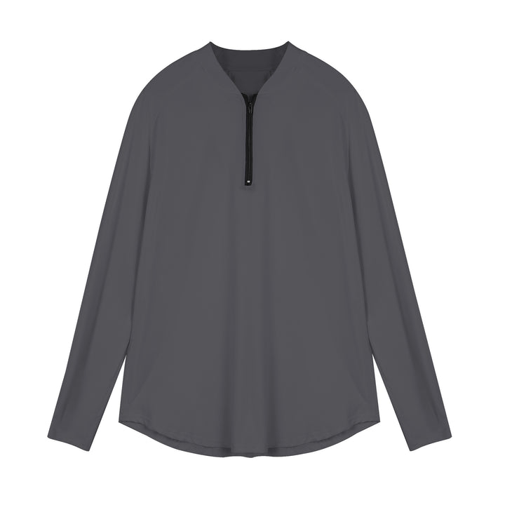 Men's Long Sleeve Sports Top with Half-Zip and Breathable Material Lune London