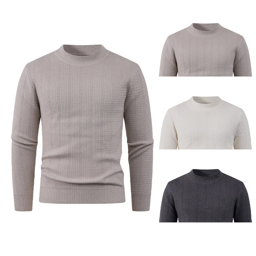 Men's textured sweater with high collar and stylish design Amarae