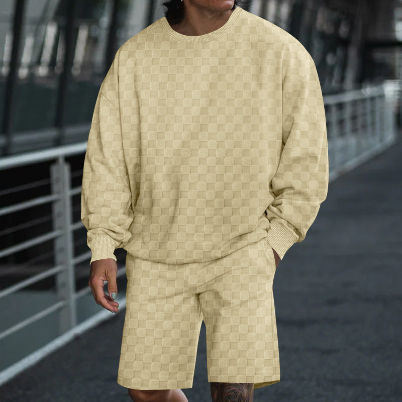 Lune London casual sweatshirt and shorts set for men