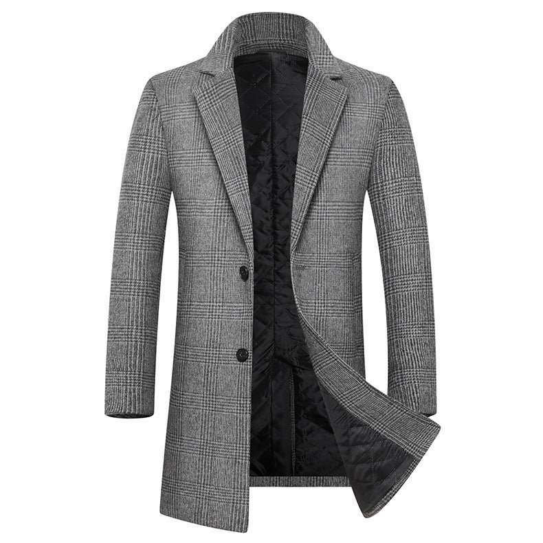 Elegant Glencheck coat for men with warm inner lining Amarae