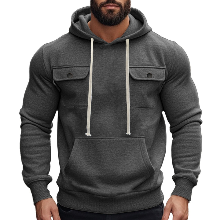 Men's hoodie with stylish chest pockets Lune London