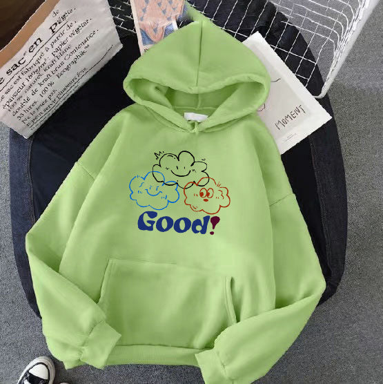 Women's hoodie with playful cloud design Chic & Stil