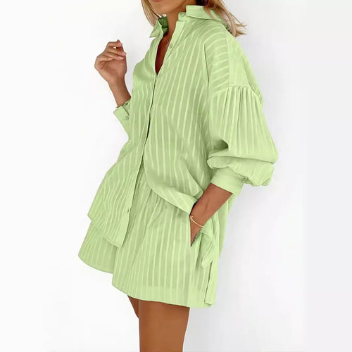 Striped shirt and shorts set Amarae for women