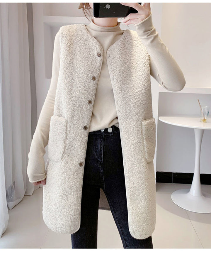 Women Long Fleece Jacket Amarae