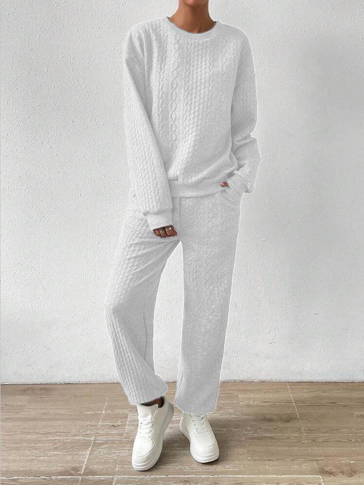 Ensemble tricot confortable pour femmes avec coupe décontractée Chic & Stil