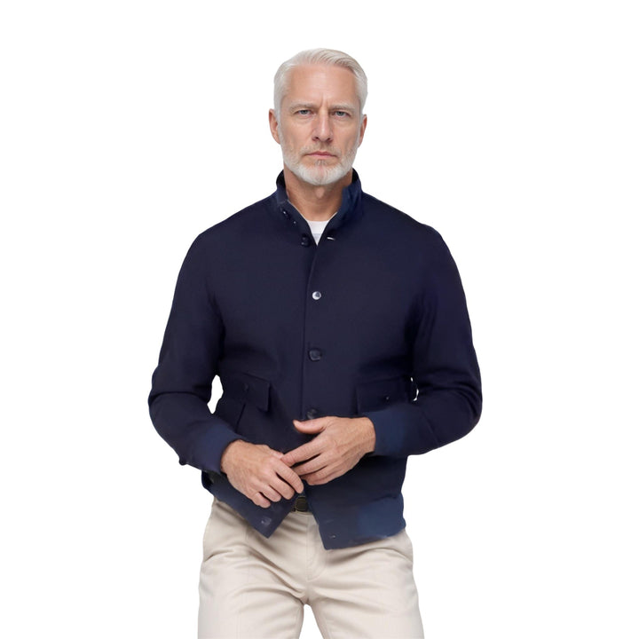 Fashionable wool jacket for men with warm inner lining Lune London