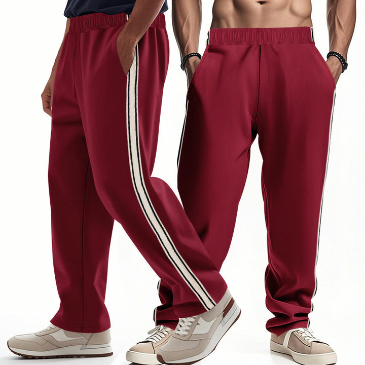 Men's sporty leisure pants with contrasting stripes on the sides Lune London