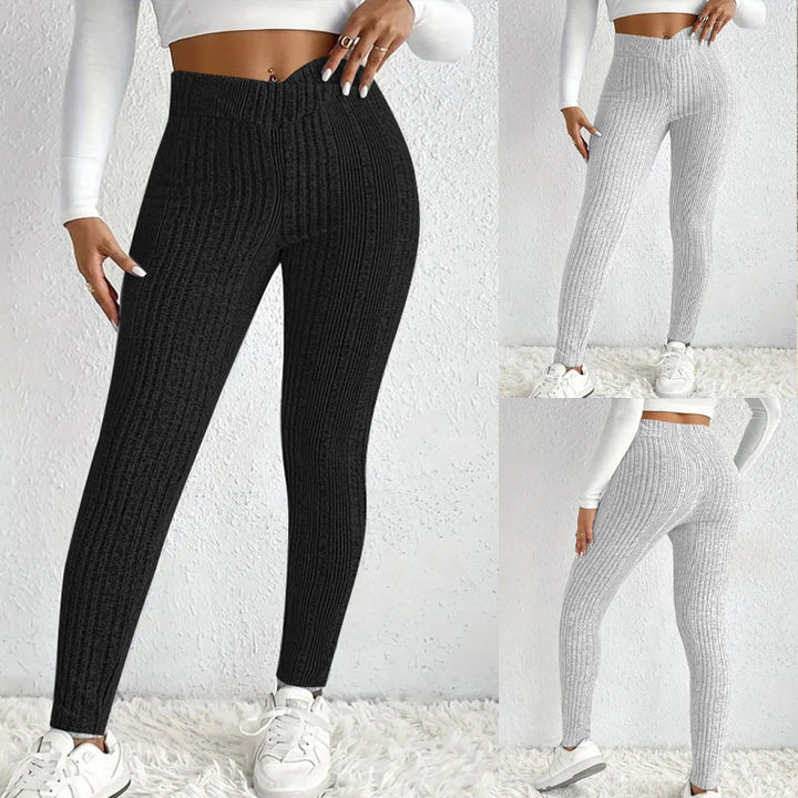 Women's tights with a modern design in ribbed mesh Lune London