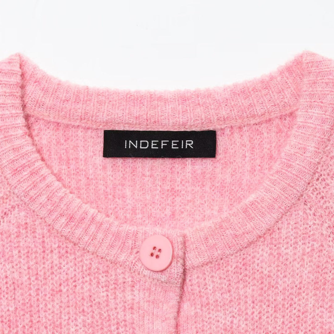 Ladies cardigan and cozy knit with button details Lune London