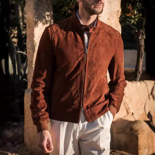 Luxurious suede jacket for men Amarae