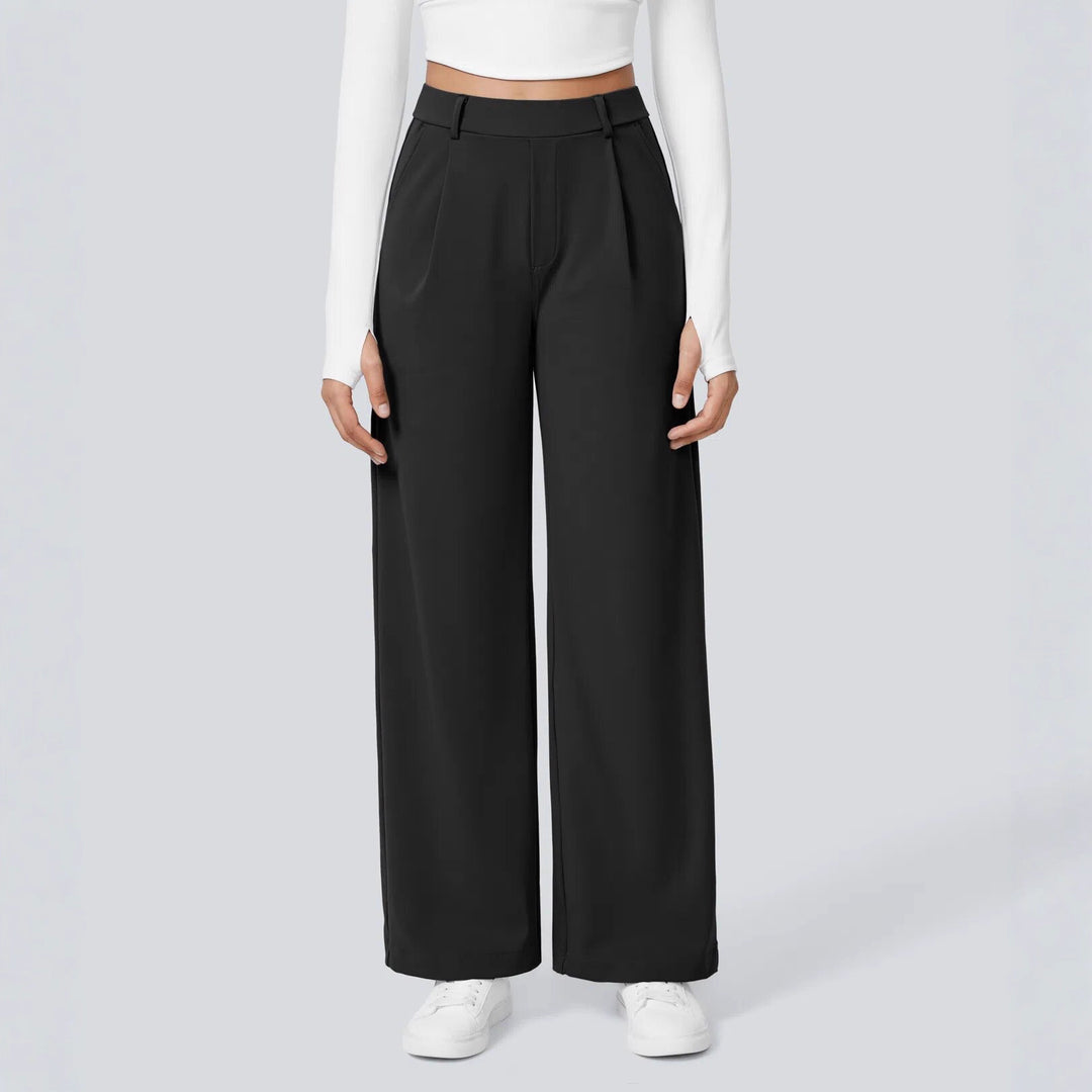 Pantalons palazzo amples pour les femmes avec des plis élégants Chic & Stil