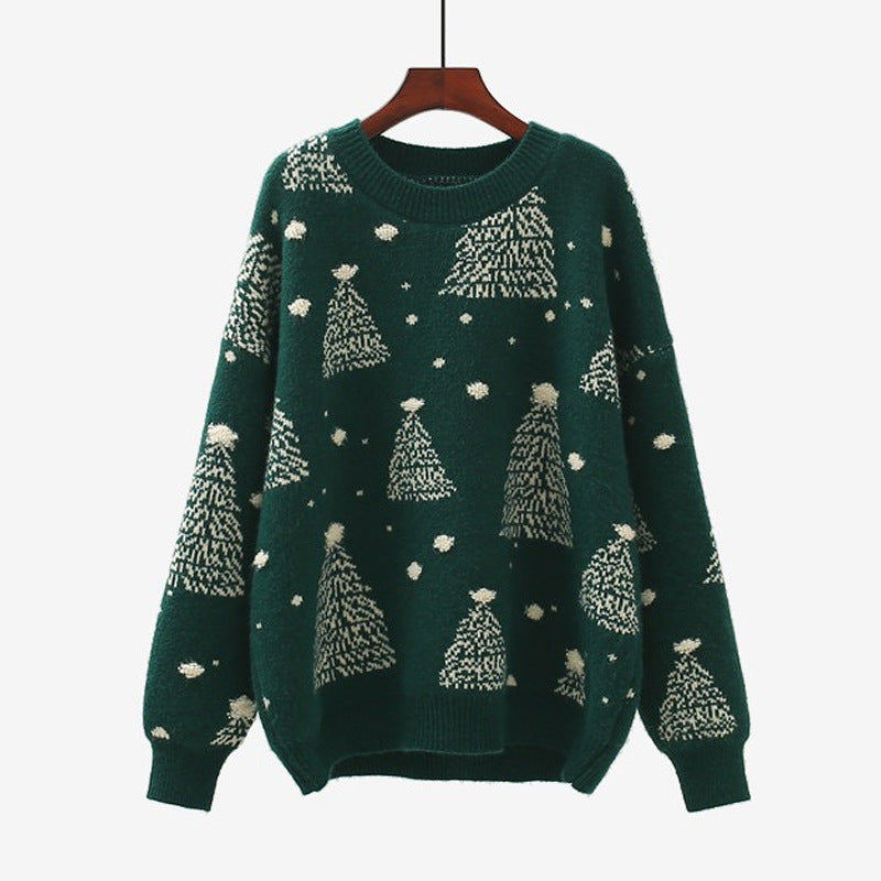 Ladies Comfortable Christmas Sweater with Creative Chic Pattern and Style