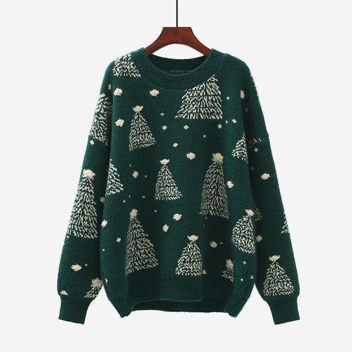 Ladies Comfortable Christmas Sweater with Creative Chic Pattern and Style
