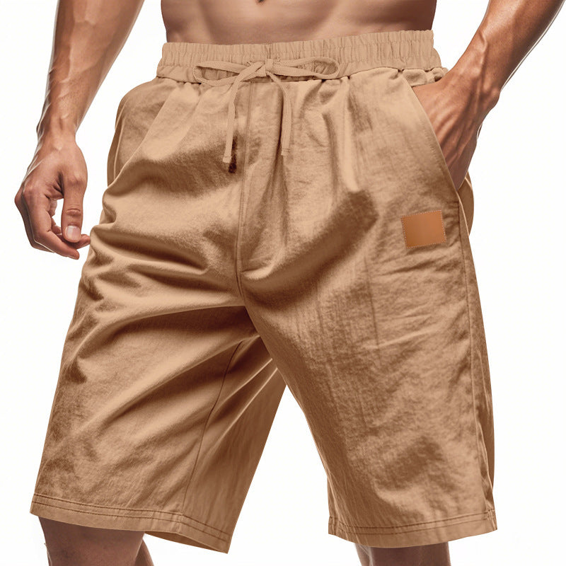 Casual men's sports shorts with elastic waistband and practical pockets Lune London
