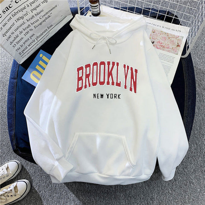 Women's hoodie with stylish Brooklyn print Chic & Stil