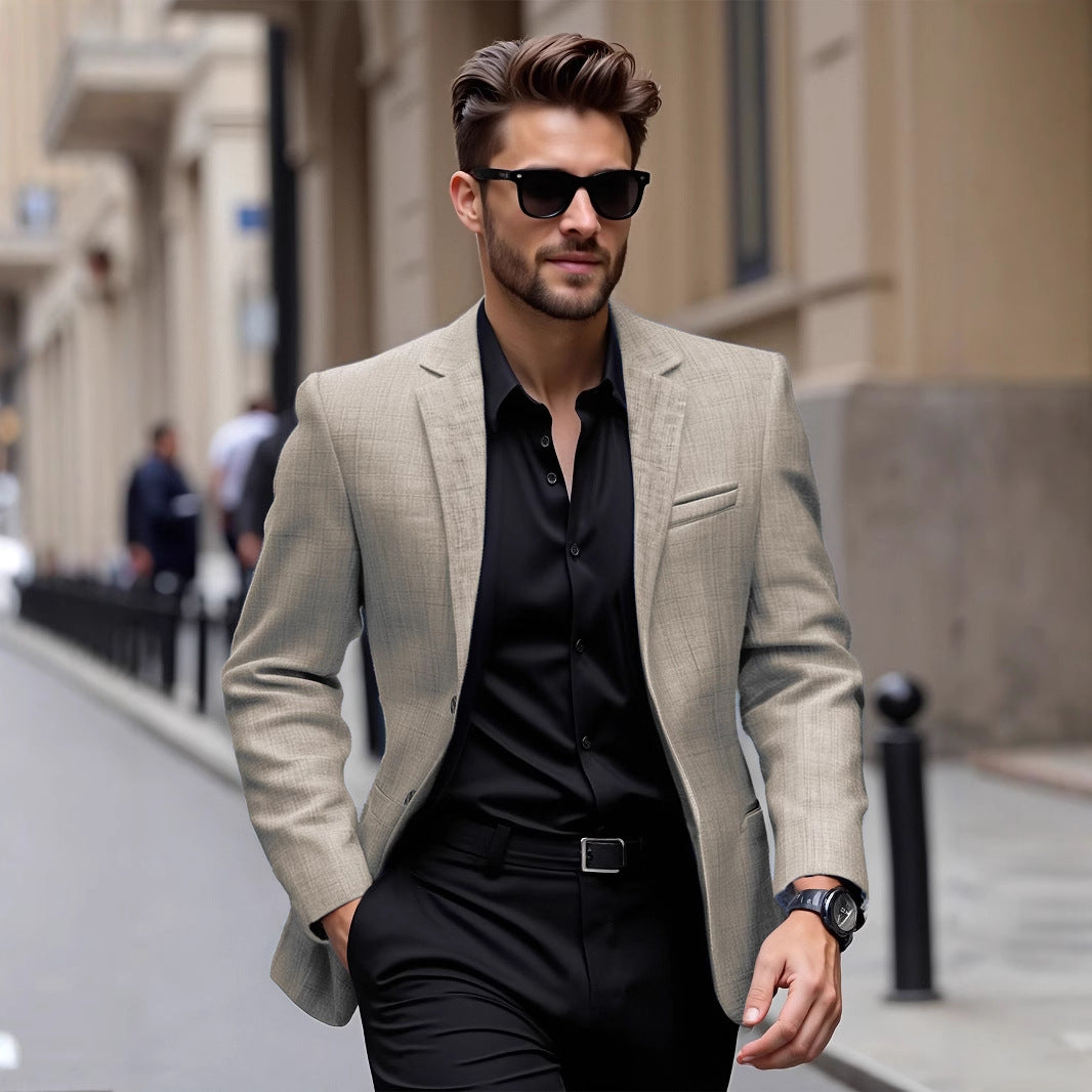 Elegant men's jacket in lightweight blend Lune London