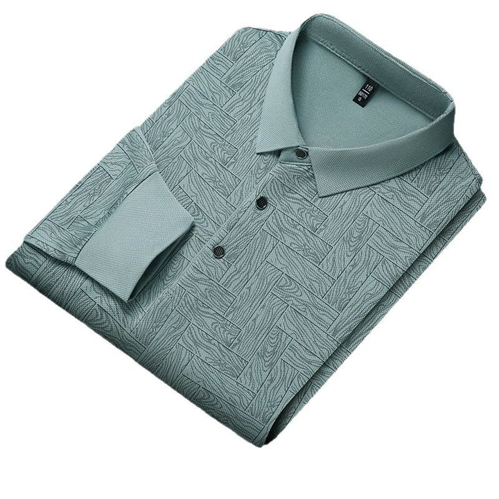 Men's stylish polo with textured design Lune London