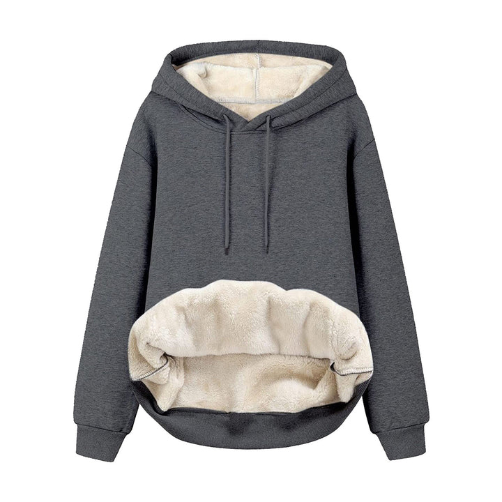 Ladies cozy hoodie with fleece lining and practical pockets Lune Londonl