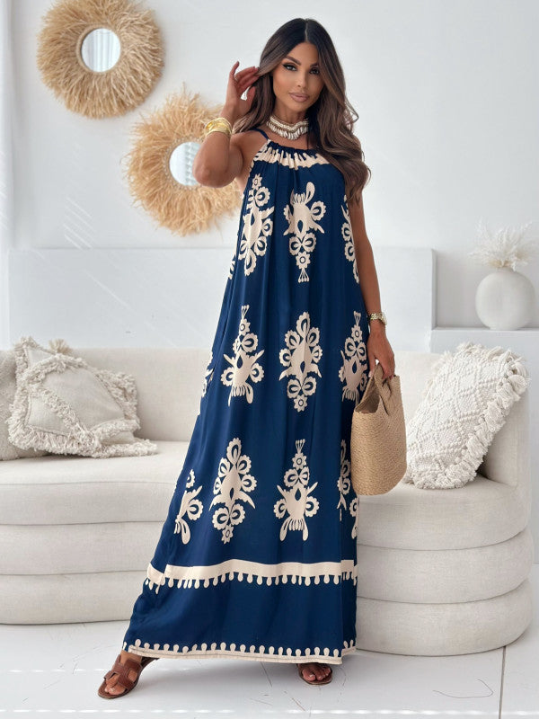 Ladies Halter Maxi Dress Lune London