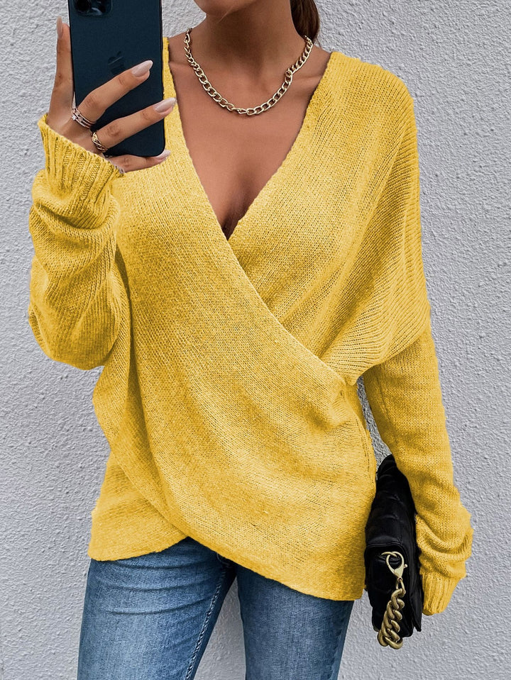 Pull V-neck de loisirs pour femmes Chic & Stil
