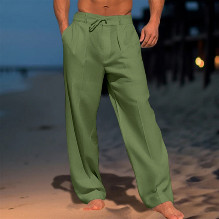 Men's leisure pants with elastic waist and practical pockets Lune London
