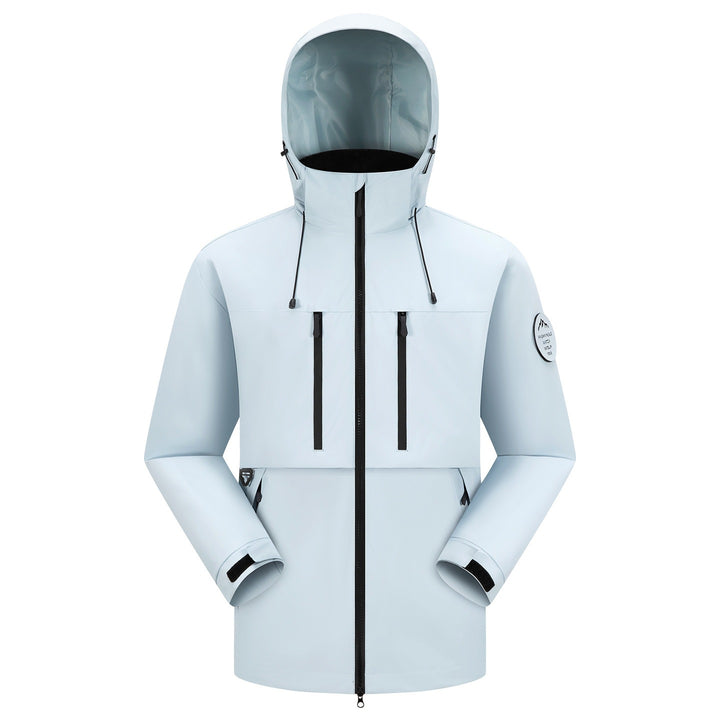 Men's Waterproof Breathable Softshell Outdoor Jacket with Adjustable Hood Amarae