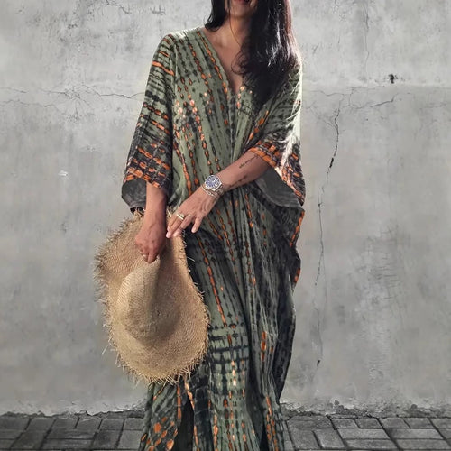Ladies Kaftan with Contemporary Pattern and Airy Cut Chic Und Stil