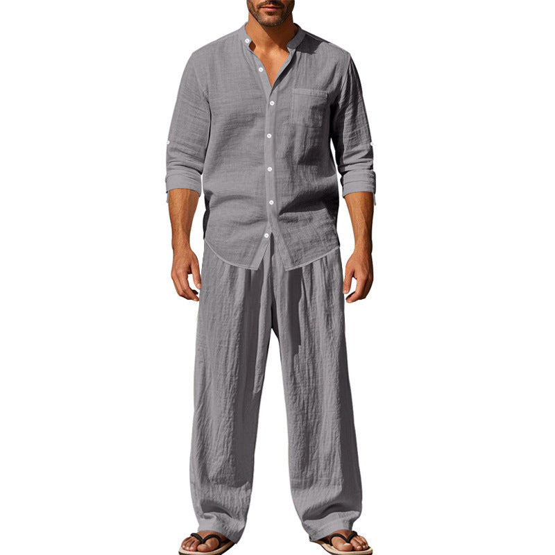 Men's casual leisure set with a loose fit and pleasant cotton texture Chic and style