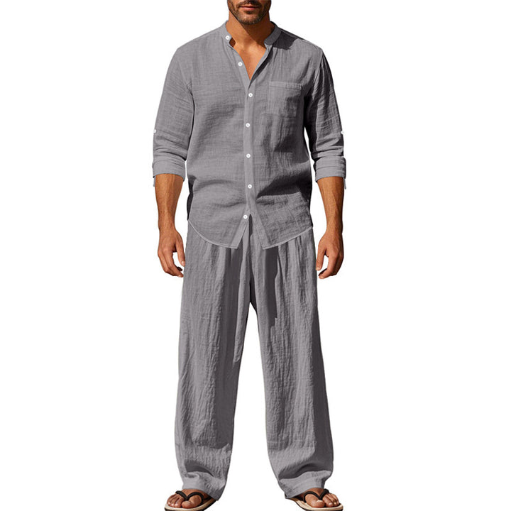 Men's casual leisure set with a loose fit and pleasant cotton texture Chic and style