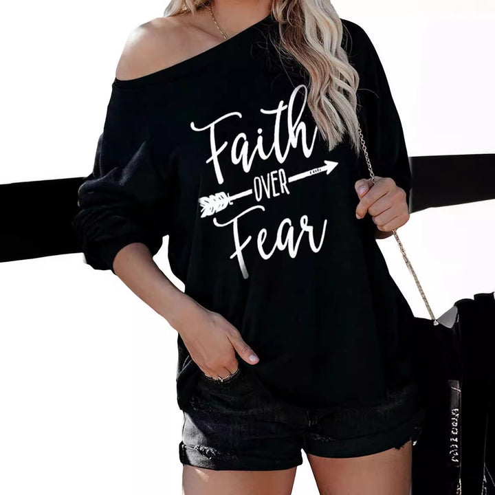 Oversized sweatshirt for women with Lune London graphic print