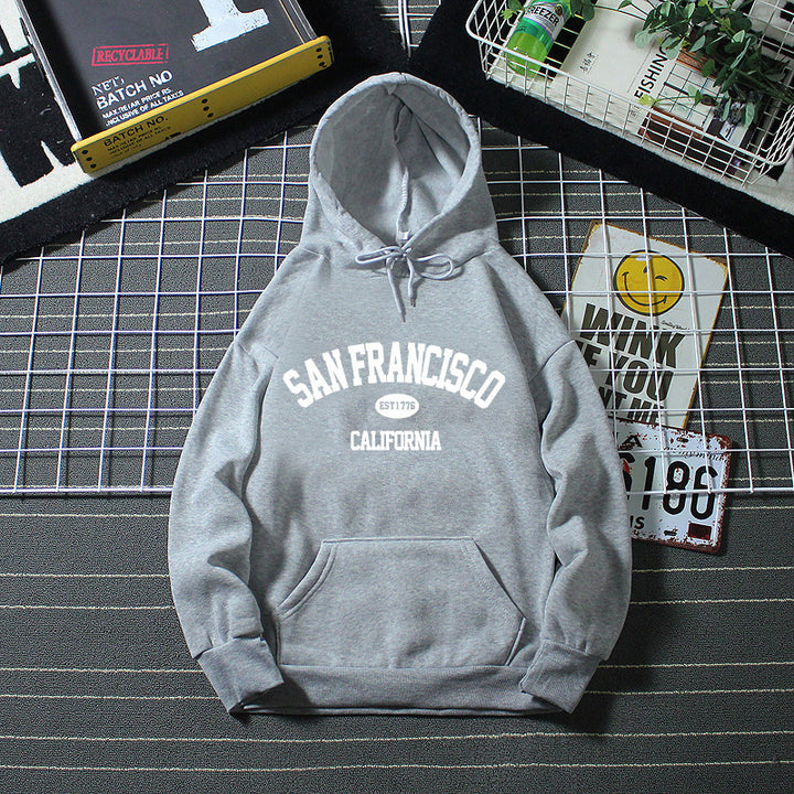 Women's hoodie with modern San Francisco print Chic & Stil