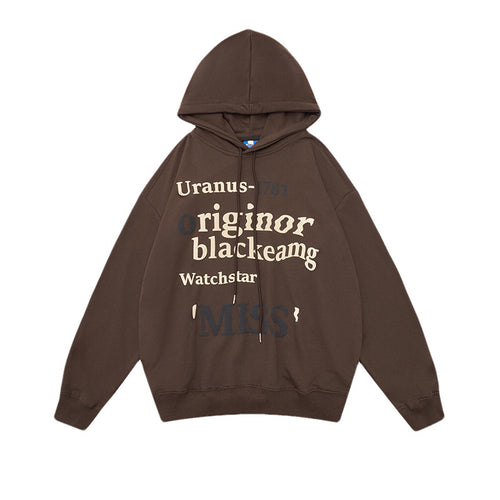Women's leisure hoodie with trendy lettering Amarae