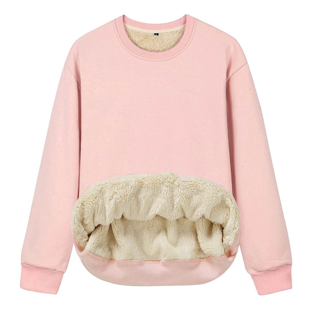 Ladies Oversized Cozy Pullover with Fleece Lining Amarae
