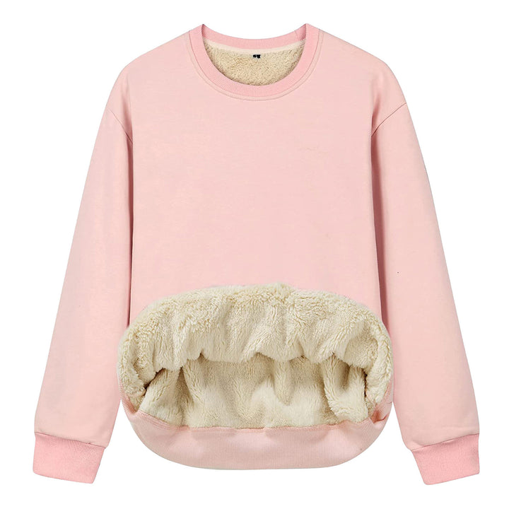 Ladies Oversized Cozy Pullover with Fleece Lining Amarae