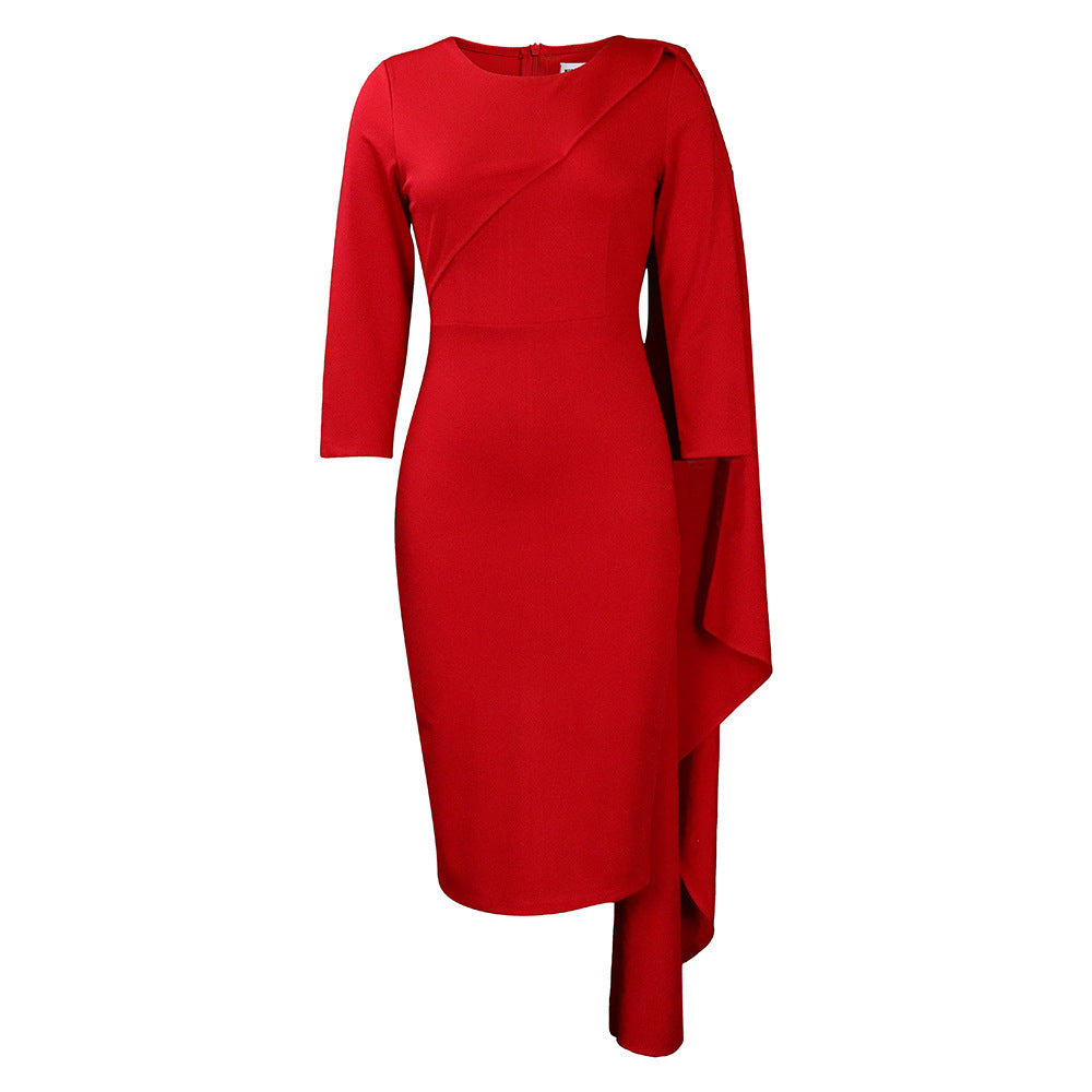 Midi dress for women with asymmetric cut Lune London