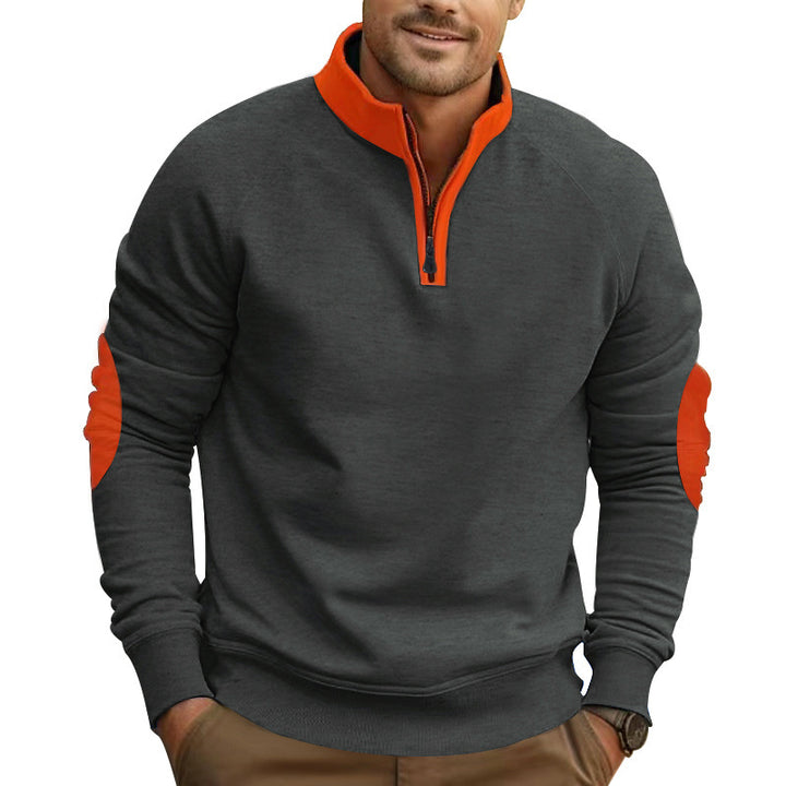 Amarae men's sporty sweater with zipper