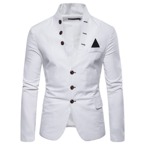 Veste élégante pour hommes avec col montant moderne et détails de boutons originaux Amarae