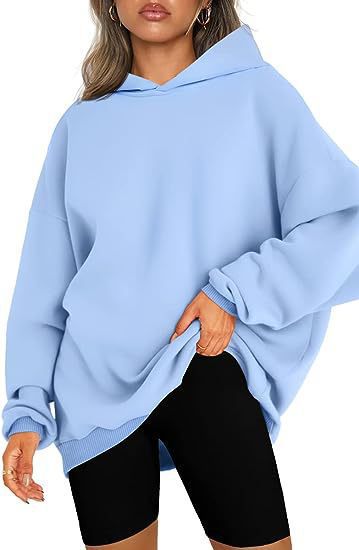 Oversized hoodie for women in soft sweatshirt material with dropped shoulders Lune London
